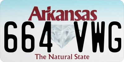 AR license plate 664VWG