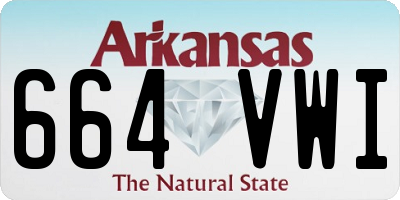 AR license plate 664VWI