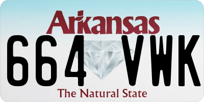 AR license plate 664VWK
