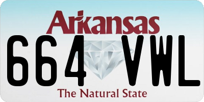 AR license plate 664VWL