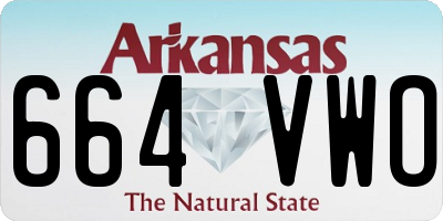 AR license plate 664VWO