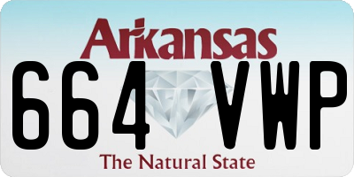 AR license plate 664VWP