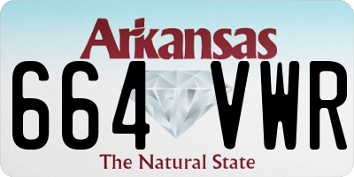 AR license plate 664VWR