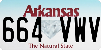 AR license plate 664VWV
