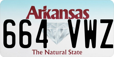 AR license plate 664VWZ