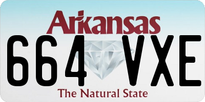 AR license plate 664VXE