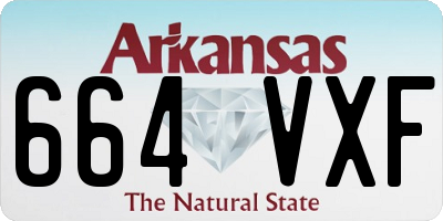 AR license plate 664VXF