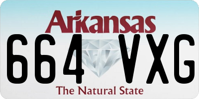 AR license plate 664VXG