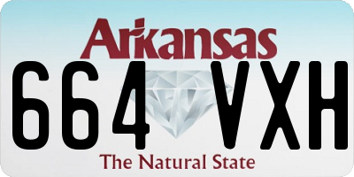 AR license plate 664VXH