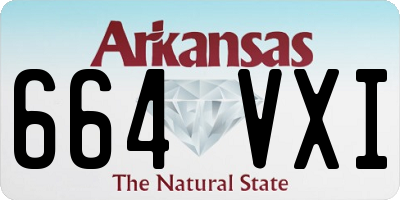 AR license plate 664VXI