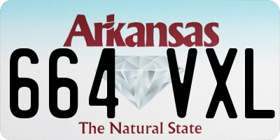 AR license plate 664VXL