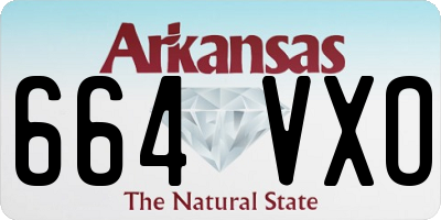 AR license plate 664VXO
