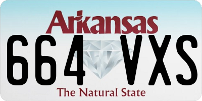 AR license plate 664VXS