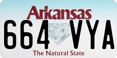 AR license plate 664VYA