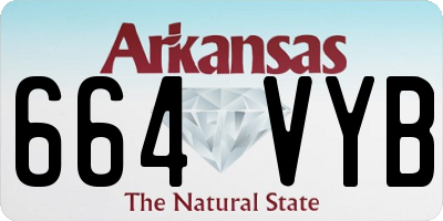 AR license plate 664VYB