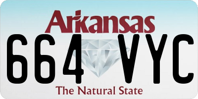 AR license plate 664VYC