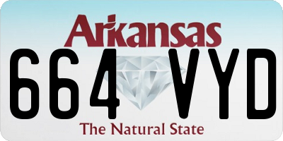AR license plate 664VYD