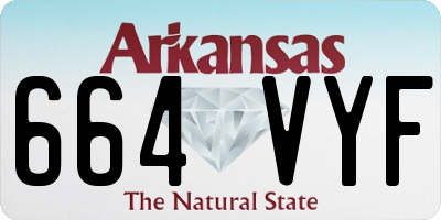 AR license plate 664VYF