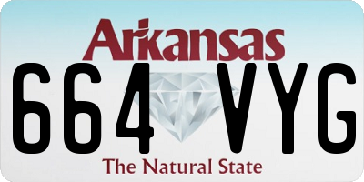 AR license plate 664VYG