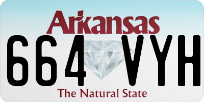 AR license plate 664VYH