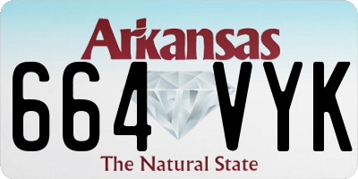 AR license plate 664VYK