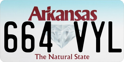 AR license plate 664VYL