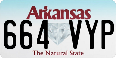 AR license plate 664VYP