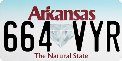 AR license plate 664VYR