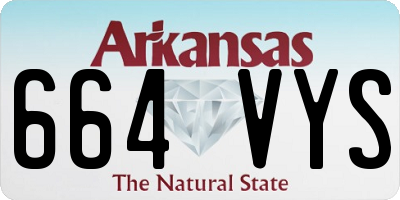AR license plate 664VYS