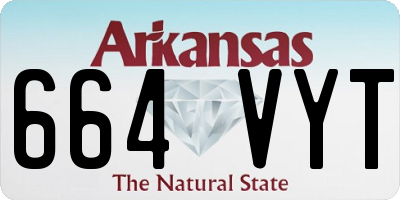AR license plate 664VYT