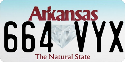 AR license plate 664VYX