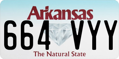 AR license plate 664VYY