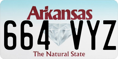 AR license plate 664VYZ