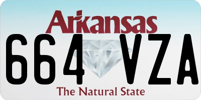 AR license plate 664VZA
