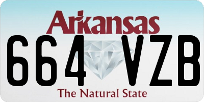 AR license plate 664VZB