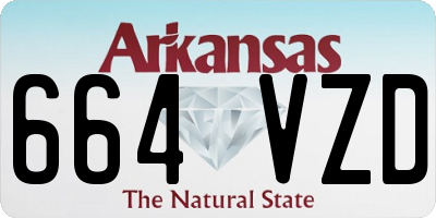 AR license plate 664VZD