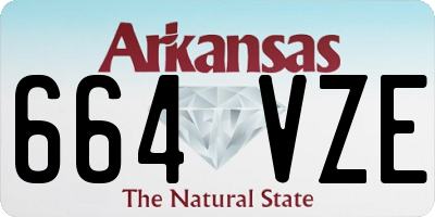 AR license plate 664VZE