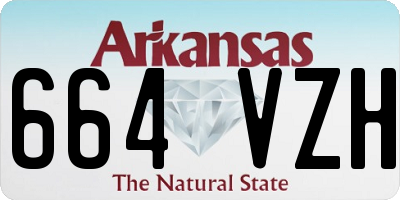 AR license plate 664VZH