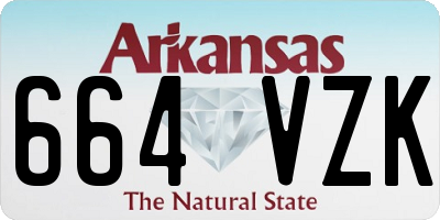 AR license plate 664VZK