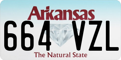 AR license plate 664VZL