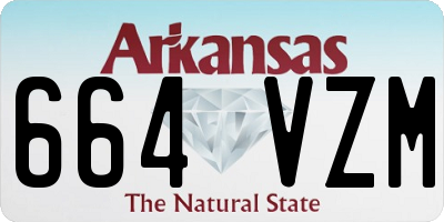 AR license plate 664VZM