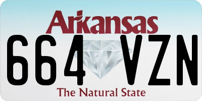 AR license plate 664VZN