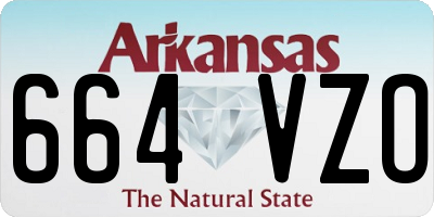 AR license plate 664VZO