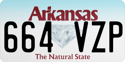 AR license plate 664VZP