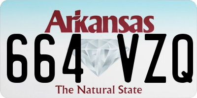 AR license plate 664VZQ