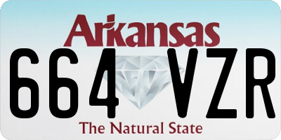 AR license plate 664VZR