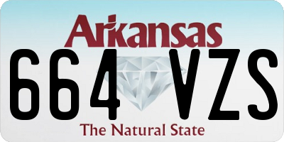 AR license plate 664VZS