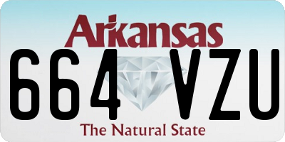 AR license plate 664VZU