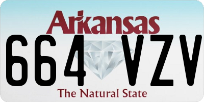 AR license plate 664VZV