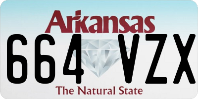 AR license plate 664VZX